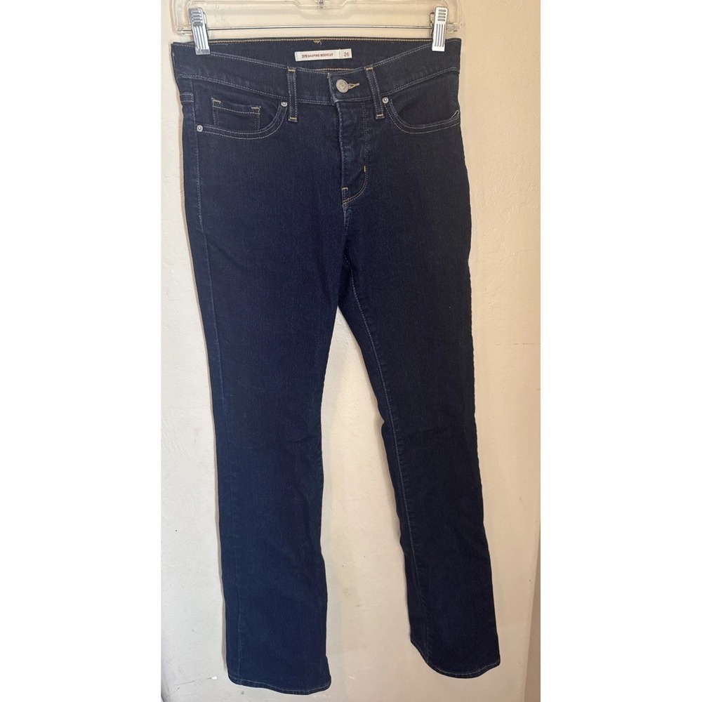 Levis 315 Jeans Womens 31 x 26" Shaping Bootcut Dark Denim
